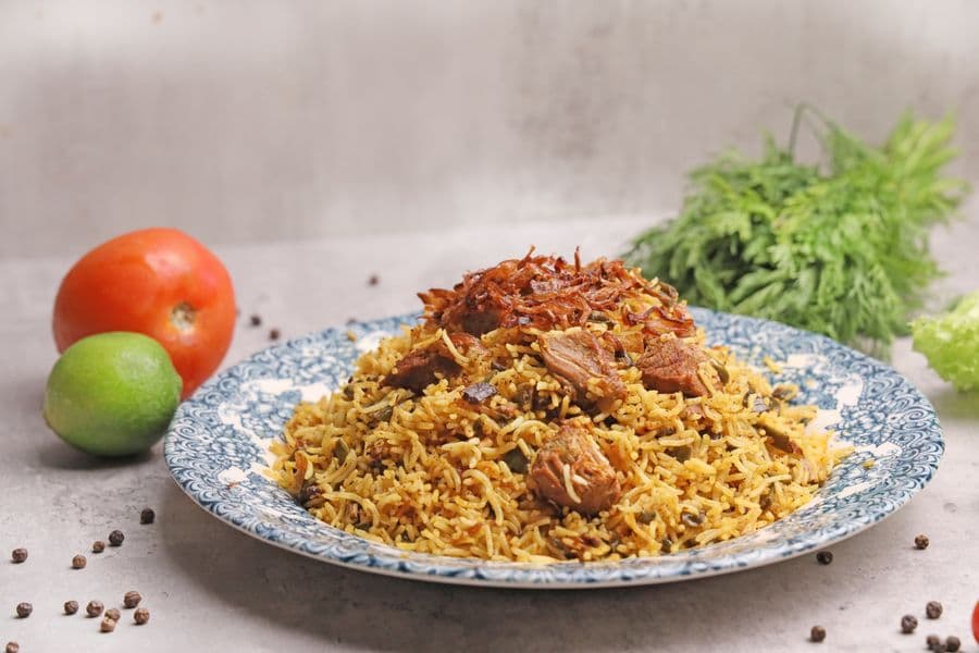 Hyderabadi Chicken Dum Biryani